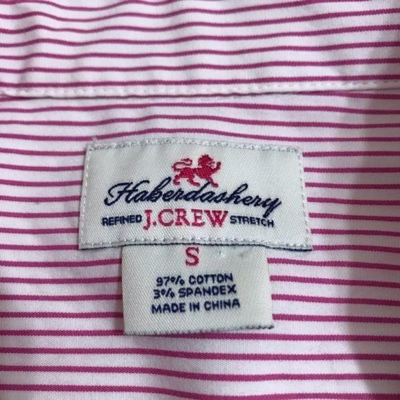 J Crew Haberdashery Small Striped Button Front Top - Picture 6 of 8